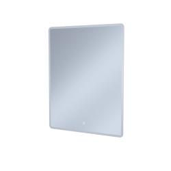 Зеркало IDDIS Uniq 100х80/80х100 см универсальное, с LED/ЛЕД-подсветкой 3в1, два навеса, прямоугольное, выключатель сенсорный, для ванны, навесное/подвесное/настенное