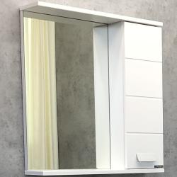 Зеркальный шкаф Comforty Модена М 60, 60х63,5х13,5 см, подвесной, цвет белый матовый, зеркало, с 1 распашной дверцей/полки, механизм плавного закрывания, прямоугольный
