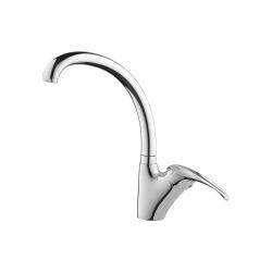 Смеситель для кухни/мойки AQUEDUC однорычажный, поворотный, керамический, длина излива 220 мм, высота 252 мм, цинк 346147