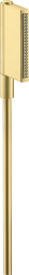 Лейка душевая Axor One 2jet, настенная, регулируемая, округлая, с 2 режимами, латунная, цвет шлифованная медь, ручная, для душа/ванной