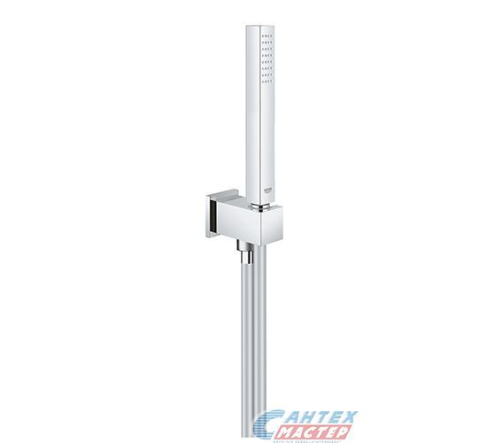Душевой гарнитур Grohe Euphoria Cube Stick с 1-режимной лейкой и душевым подключением с настенным держателем хром 26405000