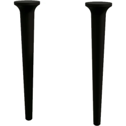 Ножки Cezares Idra для тумбы и пенала, 2 шт. размер 9х9х43 см дерево, цвет черный матовый (Nero opaco)
