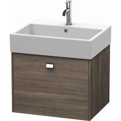 Тумба/шкафчик для консоли/столешницы Duravit Brioso под раковину 52х55х44,2 см, подвесная, ДСП, цвет: сосна терра/хром, 1 выдвижной ящик, прямоугольная