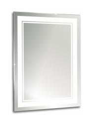 Зеркало Azario Grand, 60х80 см, с LED/ЛЕД-подсветкой, с диммером, с подогревом, прямоугольное, выключатель сенсорный, для ванны, навесное/подвесное/настенное