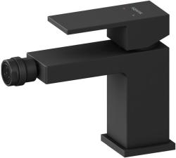 Смеситель для биде Aquatek Либра однорычажный, керамический картридж, поворотный излив, длина 129 мм, латунь, цвет матовый черный, без шланга/лейки