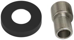 Отражатель Сунержа TUBE с эксцентриком, нержавеющая сталь, цвет матовый чёрный, для полотенцесушителей, круглый, разъемный