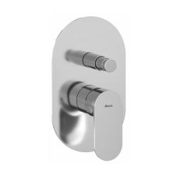 Смеситель для душа Ravak Eleganta, встраиваемый, однорычажный, без излива/без душевого набора, керамический, латунь, цвет хром