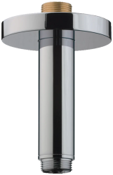 Потолочное подсоединение для верхнего душа Hansgrohe, 10 см 3/4", потолочный, цвет: хром, латунный для душа/ванной/душевой кабины