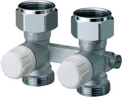 Узел нижнего подключения Far прямой 3/4"нр.х3/4"ЕК НГ, прямой, для стальных панельных радиаторов, хромированный FV 1423