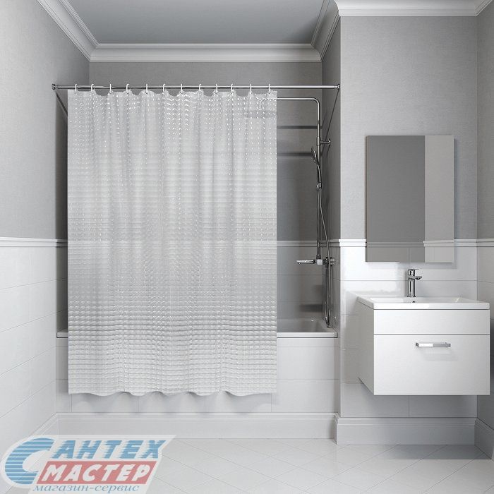 Шторка Iddis для ванной комнаты Basic 200х180 500E18Si11