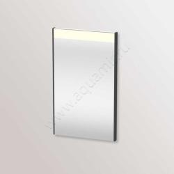 Зеркало Duravit Brioso, 42х70х4,5 см с LED/ЛЕД-подсветкой, прямоугольное, подвесное/настенное, цвет рамы: графит матовый, сенсорный выключатель, диммер, для ванной