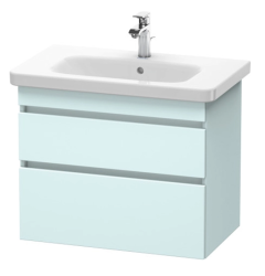 Тумба под раковину для консоли/столешницы Duravit DuraStyle 80х54,8х51,2 см, подвесная, ДСП, цвет: светло-голубой, 2 выдвижных ящика, прямоугольная