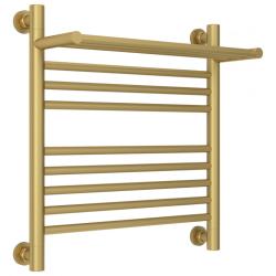 Полотенцесушитель Сунержа "Богема+ с полкой" 500х500 водяной, цвет матовое золото