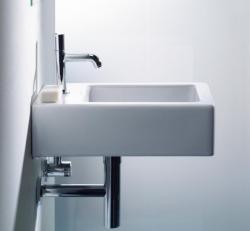 Раковина DURAVIT Vero, 25х45х14,5 см, подвесная, прямоугольная, санфарфор, цвет белый, с 1 отверстием под смеситель, слив/перелив