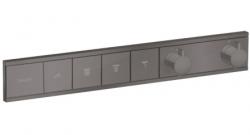 Смеситель для душа Hansgrohe RainSelect термостатический, скрытого монтажа, настенный, без излива/шланга/лейки, латунь, цвет чёрный хром