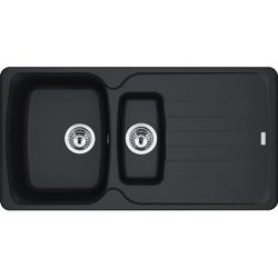 Мойка кухонная Franke ANTEA AZG 651, две чаши, 97х50 см, врезная, искусственный гранит (Fragranite+), прямоугольная, цвет оникс, без отверстия под смеситель, с крылом, оборачиваемая Мойка кухонная Franke ANTEA AZG 651, две чаши, 97х50 см, врезная, искусственный гранит (Fragranite+), прямоугольная, цвет оникс, без отверстия под смеситель, с крылом, оборачиваемая