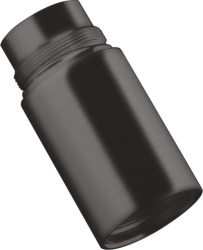 Удлинение Axor Starck для излива, латунь, цвет: шлифованный черный хром, 5 см, округлый, монтаж на смеситель, резьбовое соединение