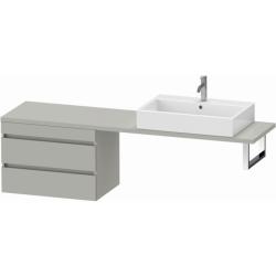 Тумба/шкафчик для консоли/столешницы Duravit DuraStyle под раковину 70х47,8х51,2 см, подвесная, ДСП, цвет: бетонно-серый, 2 выдвижных ящика, прямоугольная