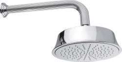 Верхний душ Cezares Olimp круглый, с 1 режимом, размер диска 215 мм, нержавеющая сталь, цвет хром, с кронштейном, для душа/ванной