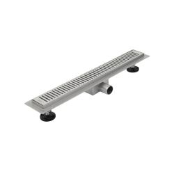 Водоотводящий желоб (Трап) IDDIS Level 600 мм, с перфорированной решеткой, цвет хром, горизонтальный выпуск, комбинированный затвор, выпуск 40/50 мм 975A6SB10DZ