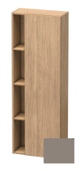 Пенал Duravit DuraStyle, 50x36x140 см, подвесной, (правый), с дверцей, с закрытыми/открытыми полками, цвет: дуб европейский/базальт, в ванную комнату