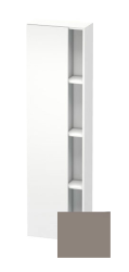 Пенал Duravit DuraStyle, 50x24x180 см, подвесной, (левый), с дверцей, с закрытыми/открытыми полками, цвет: белый матовый/базальт, в ванную комнату