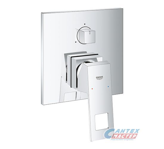 Смеситель для душа Grohe Eurocube однорычажный, скрытого монтажа, керамический, настенный, без излива/шланга/лейки, латунь хром