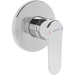 Смеситель для душа Vitra Root Round, однорычажный, встраиваемый, керамический, без излива, латунь, цвет хром