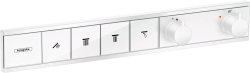 Смеситель для душа Hansgrohe RainSelect термостатический, скрытого монтажа, настенный, без излива/шланга/лейки, латунь, цвет белый матовый