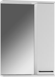 Зеркальный шкаф Домино Контраст Айсберг 50, 506х151х716 мм, без подсветки, подвесной, цвет белый, зеркало, 1 распашная дверца, прямоугольный, правый, правосторонний
