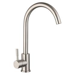 Смеситель для кухни/мойки TopZero Wellinox, цвет нержавеющая сталь, однорычажный, с высоким/низким изливом, высота излива 371 см, из нержавеющей стали Смеситель для кухни/мойки TopZero Wellinox, цвет нержавеющая сталь, однорычажный, с высоким/низким изливом, высота излива 371 см, из нержавеющей стали