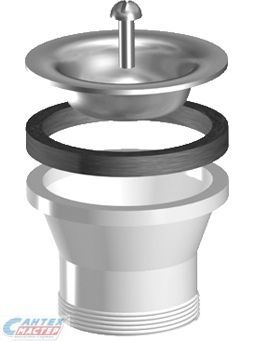 Выпуск для мойки Ukinox 1 1/2" без перелива ВМ