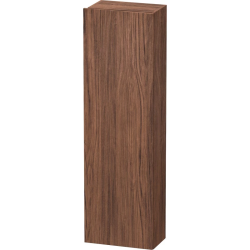 Пенал Duravit DuraStyle, 40x24x140 см, подвесной, (правый), с дверцей, с полкой, со стеклянными полками, цвет: орех темный/базальт, в ванную комнату