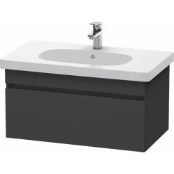 Тумба под раковину для консоли/столешницы Duravit DuraStyle 80х55х50 см, подвесная, ДСП, цвет: графит, 1 выдвижной ящик, прямоугольная