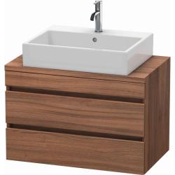 Тумба под раковину для консоли/столешницы Duravit DuraStyle 80х47,8х51,2 см, подвесная, ДСП, цвет: орех, 2 выдвижных ящика, прямоугольная