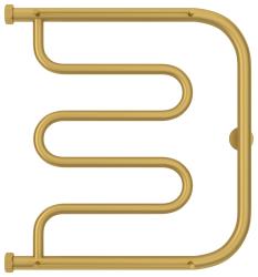 Полотенцесушитель Сунержа "Лира+" 2 полки 500х500 Н. Г. 1", водяной, цвет матовое золото