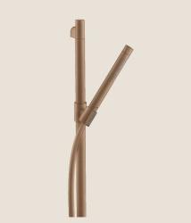 Душевой гарнитур Axor Starck 2jet, высота 98,5 см, комплект: душевая штанга/ручной душ в виде жезла/душевой шланг/ползунок, цвет: шлифованное красное золото, внешнего монтажа, настенный, для душа/ванной