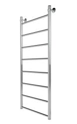 Полотенцесушитель 1200х400 мм Indigo Line LLW120-40 1"дюйм, водяной, нижнее подключение, из нержавеющей стали, форма лесенка, настенный, цвет хром, для ванны, вертикальный