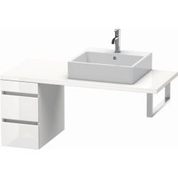 Тумба/шкафчик для консоли/столешницы Duravit DuraStyle под раковину 30х54,8х51,2 см, подвесная, ДСП, цвет: белый глянец/белый матовый, 2 выдвижных ящика, прямоугольная