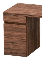 Тумба/шкафчик для консоли/столешницы Duravit DuraStyle под раковину 30х54,8х51,2 см, подвесная, ДСП, цвет: орех темный, 1 выдвижной ящик, прямоугольная