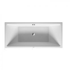 Ванна Duravit Vero Air 180х80 см пристенная, акриловая, цвет: белый, с фронтальной панелью, рамой (без гидромассажа, сифона), прямоугольная/угловая, с двумя наклонами для спины, левосторонняя