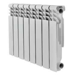 Радиатор алюминиевый Kromwell Neo Al 500/10 (10 секций) боковое подключение, для отопления квартиры, мощность 1350 Вт, настенный, батарея