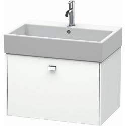 Тумба/шкафчик для консоли/столешницы Duravit Brioso под раковину 62х48х44,2 см, подвесная, ДСП, цвет: белый матовый/хром, 1 выдвижной ящик, прямоугольная