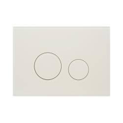 Кнопка смыва KK-POL M11 Omnes Orbis Gelida прямоугольная, цвет бежевый матовый, стекло, клавиша управления для сливного бачка, инсталляции унитаза, двойная, механическая, панель, универсальная, размер 245х175х14 мм