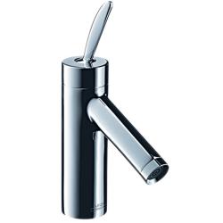 Смеситель для раковины Axor Starck Classic 70, однорычажный, фиксированный излив, длина излива 10,6 см, керамический, латунь, цвет хром, с незапираемым сливным набором