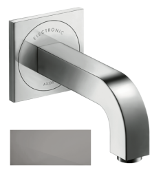 Смеситель для раковины AXOR Citterio, электронный, сенсорный, инфракрасный, настенный/скрытый монтаж, фиксированный излив, длина 16,1 см, латунь, цвет полированный черный хром, питание от сети 230V