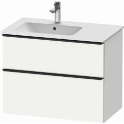 Тумба под раковину Duravit D-Neo, 78,4х45,2х62,5 см, подвесная, 2 выдвижных ящика, ДСП, цвет: белый матовый, шкафчик навесной, прямоугольная, правая/левая, для раковины D-Neo # 237080, в ванную комнату