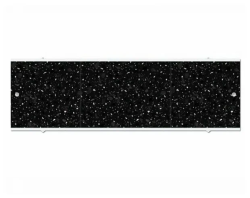 Панель MELODIA под ванну "Tango", 168х54 см, ПВХ/алюминий, цвет: черный, (экран для ванны Tango) прямоугольная, фронтальная панель, универсальная, левая/правая, левосторонняя/правосторонняя, для ванны