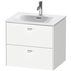 Тумба под раковину Duravit Brioso, 62х47,9х55,5 см, подвесная, 2 выдвижных ящика, ДСП, цвет: белый матовый, шкафчик навесной, механизм доводчика, прямоугольная, правая/левая, в ванную комнату Тумба под раковину Duravit Brioso, 62х47,9х55,5 см, подвесная, 2 выдвижных ящика, ДСП, цвет: белый матовый, шкафчик навесной, механизм доводчика, прямоугольная, правая/левая, в ванную комнату