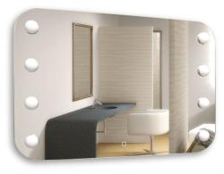Зеркало Silver Мirrors TONY, 80х55 см, с LED/ЛЕД-подсветкой, прямоугольное, выключатель сенсорный с функцией диммера, 8 ламп в комплекте, для ванны